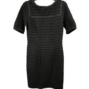 W by Worth Elegant Black Woven Mini Dress